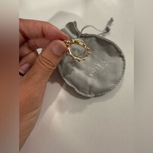 ASHA by Adm mini Oxford charm Gold Crystal Pendant